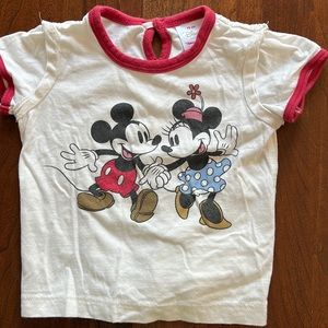 Hanna Andersson Mickey and Minnie 75cm ( 12-18m) tshirt